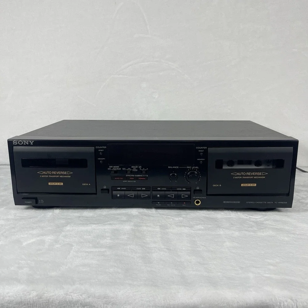 Vintage Sony TC-WR635S Stereo Cassette Tape Deck Audio Player Dolby - FOR PARTS
